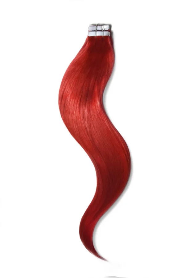 22" Tape-In Hair Extensions - #Fiery Scarlet