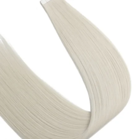 20" Tape-In  Hair Extensions #60A/Icy Silver Blonde