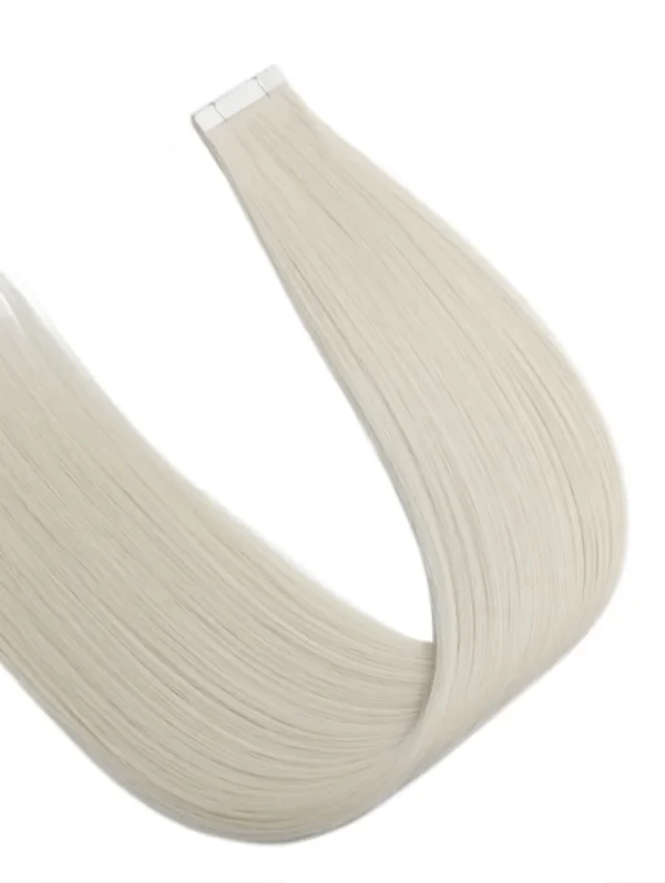 20" Tape-In  Hair Extensions #60A/Icy Silver Blonde