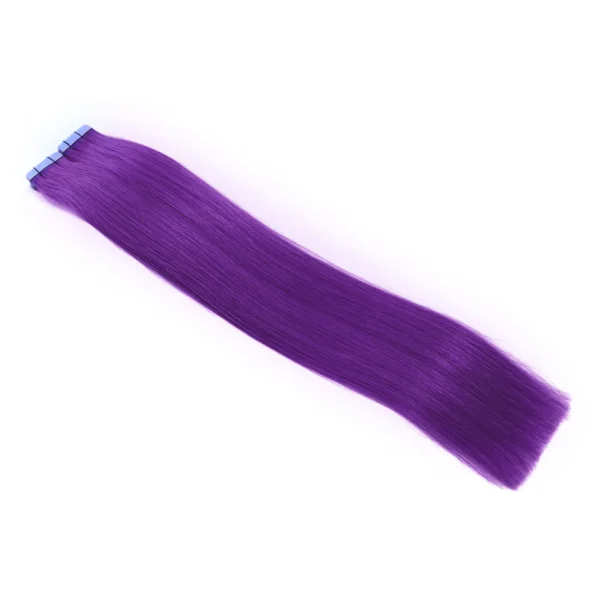 20" Tape-In Hair Extensions - #Vivid Violet - Image 2