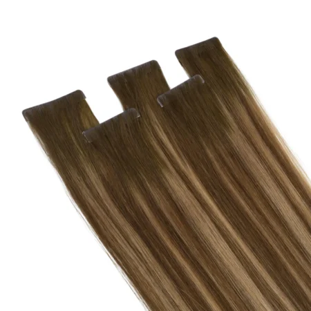 22" Tapei-In Hair Extensions - #P8/60a Creamy Beige