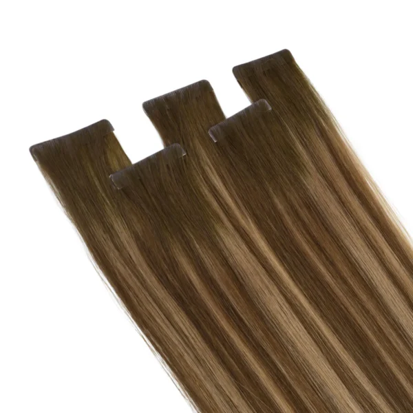 22" Tapei-In Hair Extensions - #P8/60a Creamy Beige