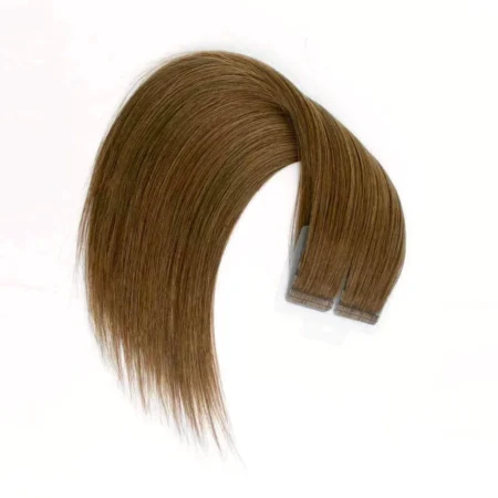 20" Tape-In Hair Extensions - #8 Caramel Beige