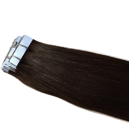 26" Tape-In Hair Extensions - #1B Deep Mocha