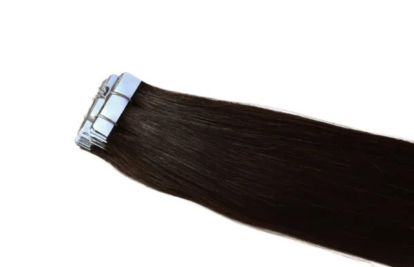 26" Tape-In Hair Extensions - #1B Deep Mocha